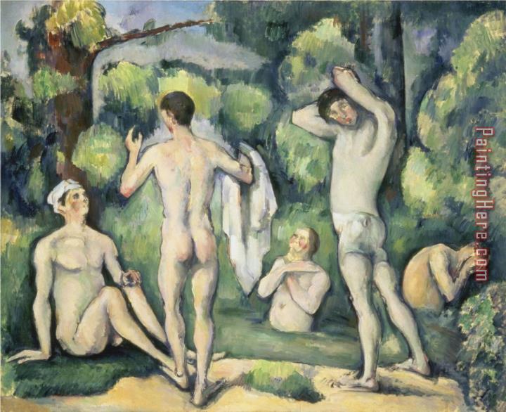 Paul Cezanne The Five Bathers Ca 1880 82